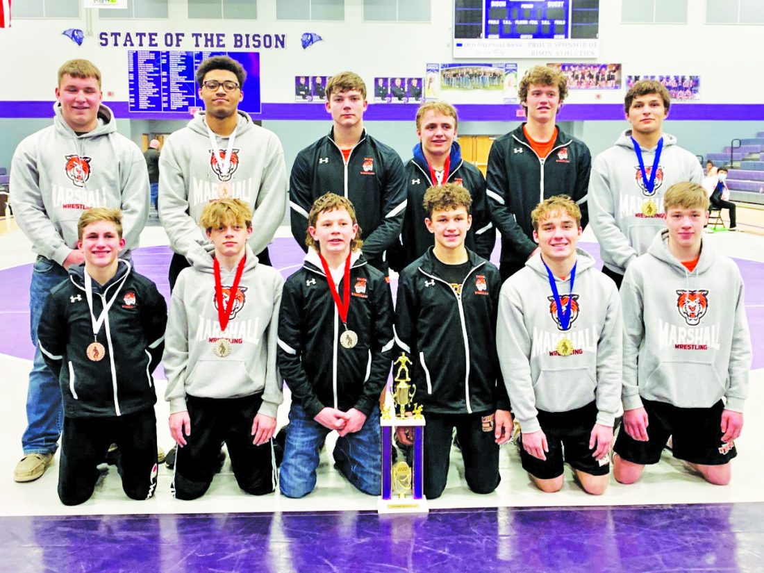PREP SPORTS ROUNDUP Marshall Wrestling Takes First At Buffalo Invite 